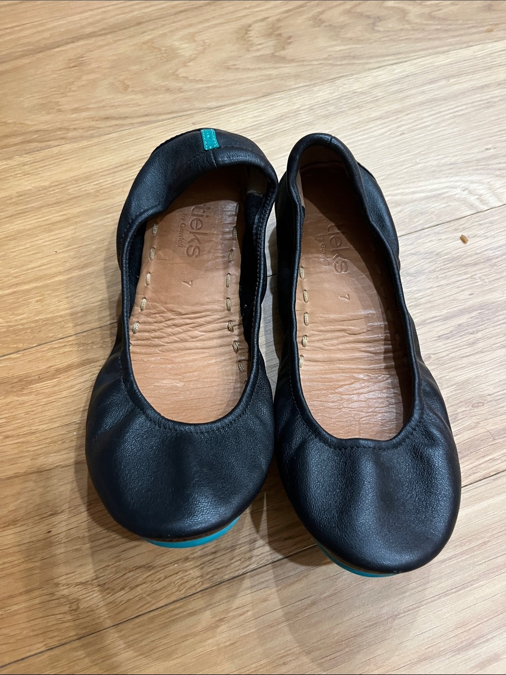 Tieks Matte Black Ballet Flats size 7